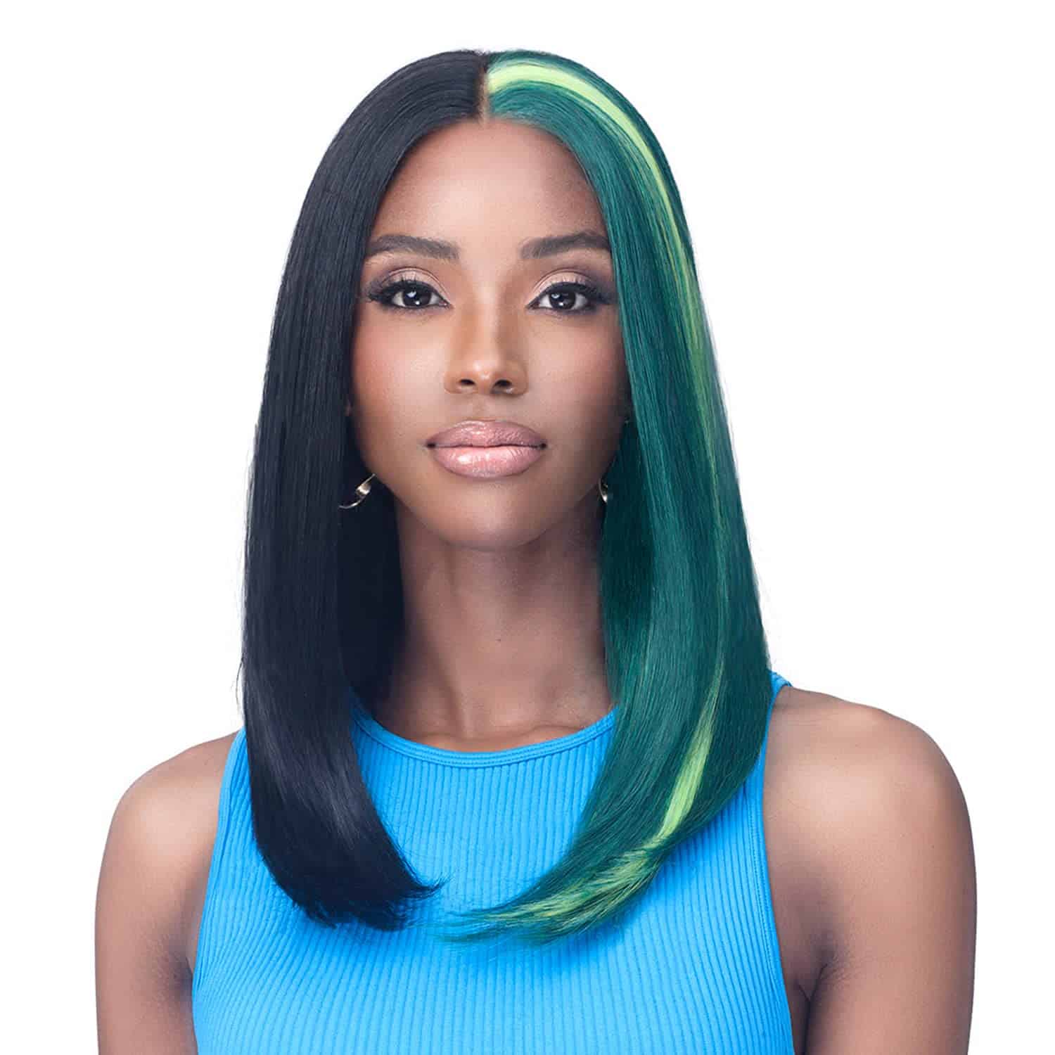Peluca con Encaje Frontal HD BOBBI BOSS Glueless 13X4 Parte