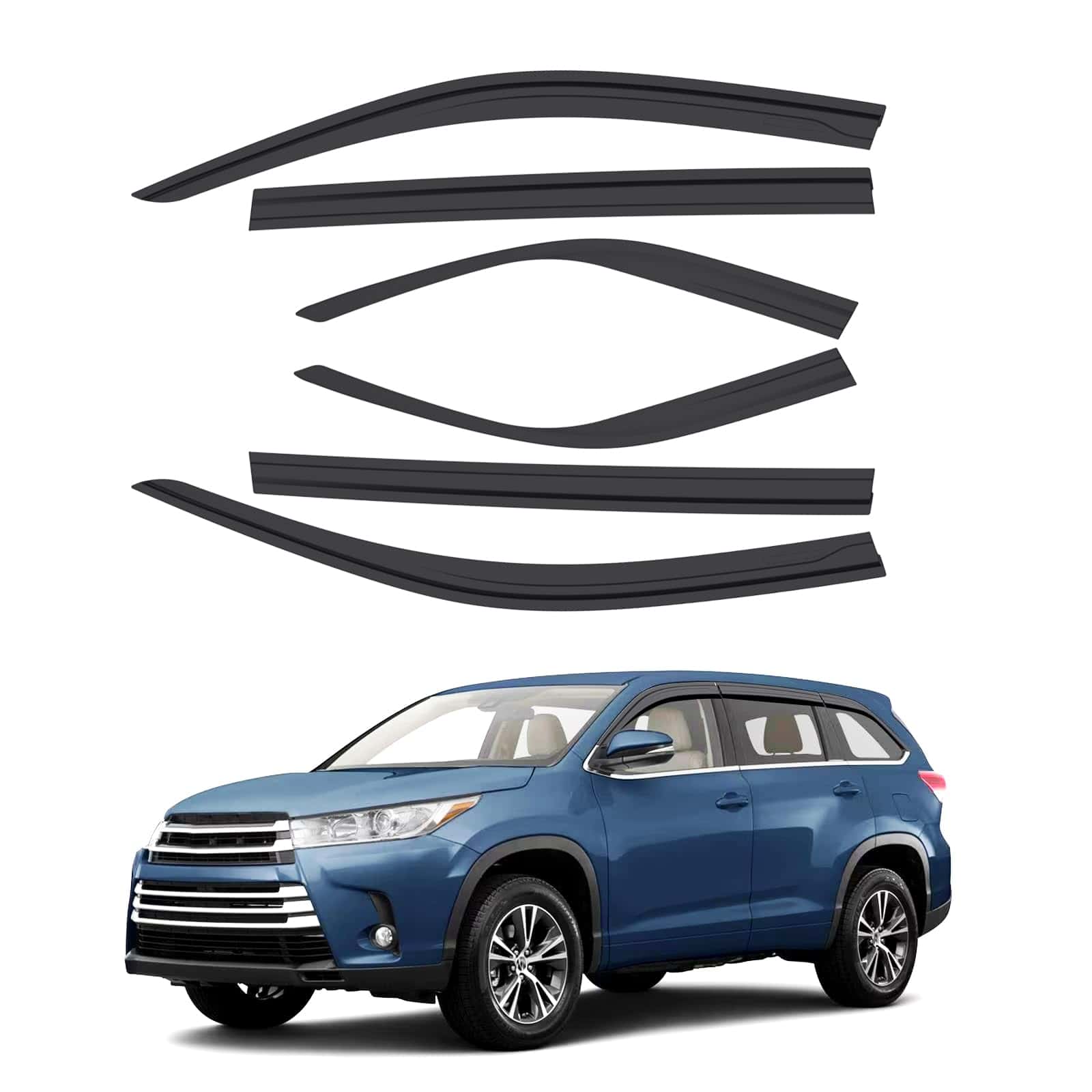 ACLONG Protectores de Lluvia de Humo para Toyota Highlander