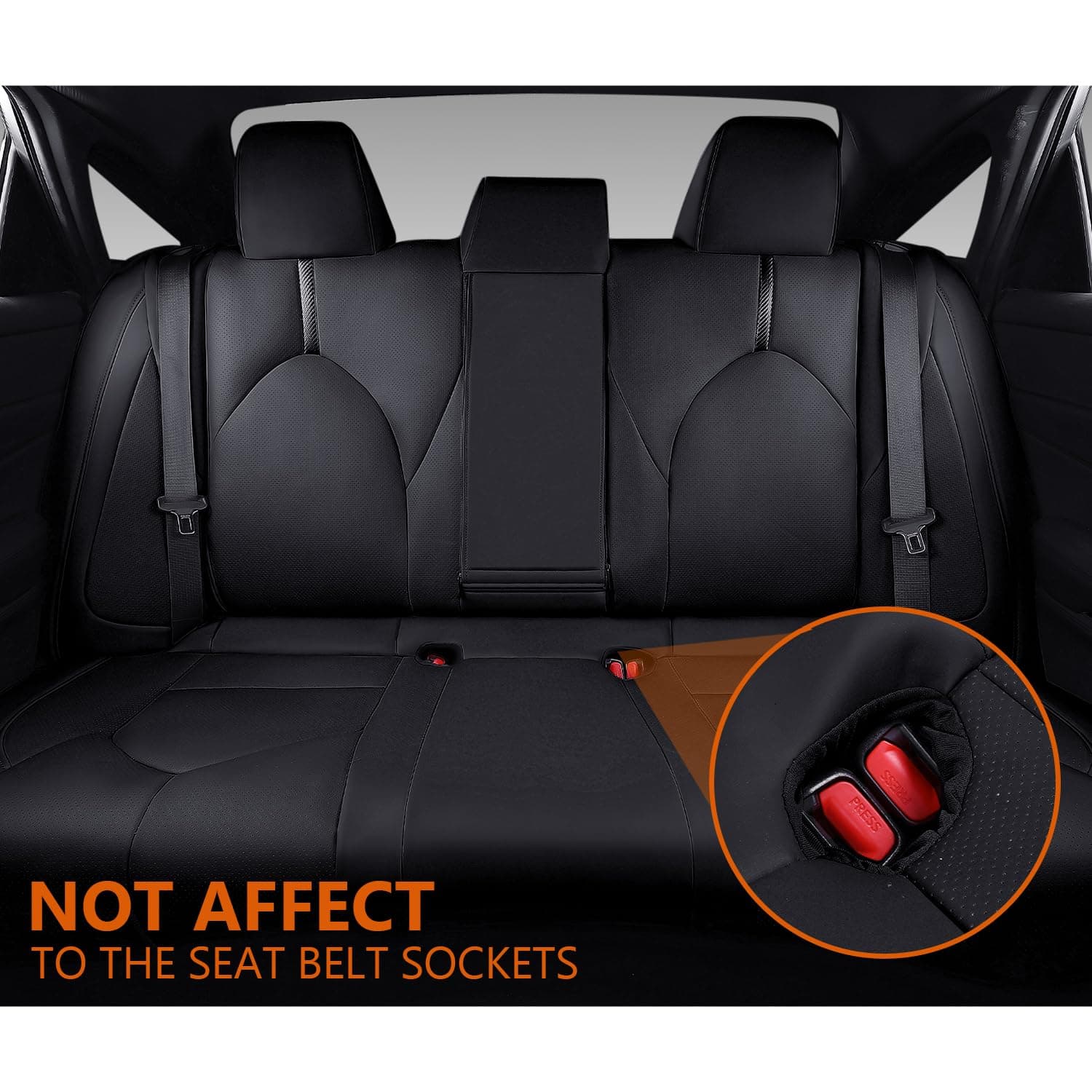 Funda de asiento compatible con Toyota -Negro - Imagen 7