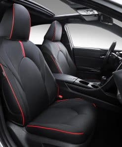 Fundas de asiento PTYYDS compatibles con -Negro y Rojo