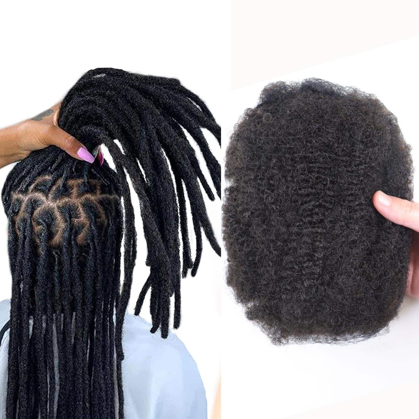 HAPPY&CC 100 por ciento Pelo Humano Rizado Afro para - Imagen 10