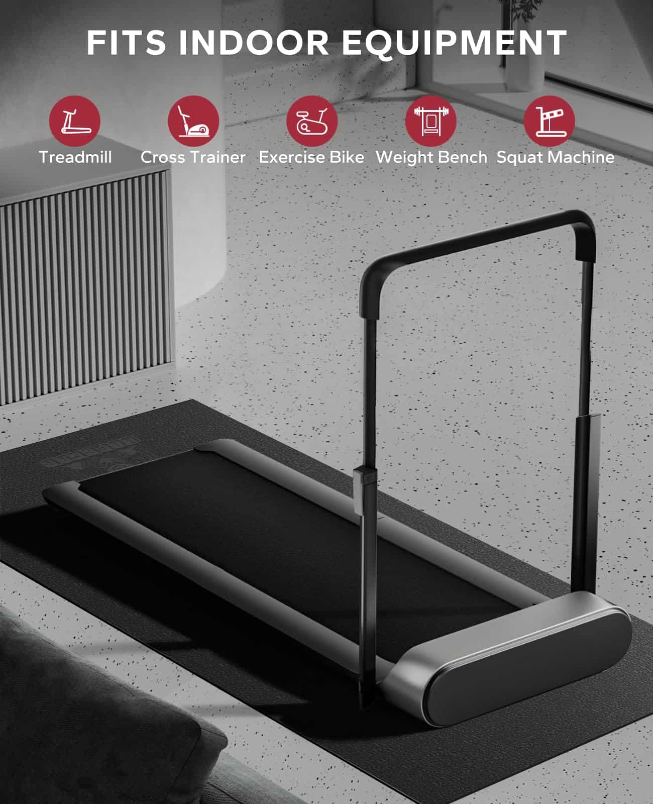 Tapete de Equipamiento para Ejercicio HAPBEAR, Debajo de - Imagen 7