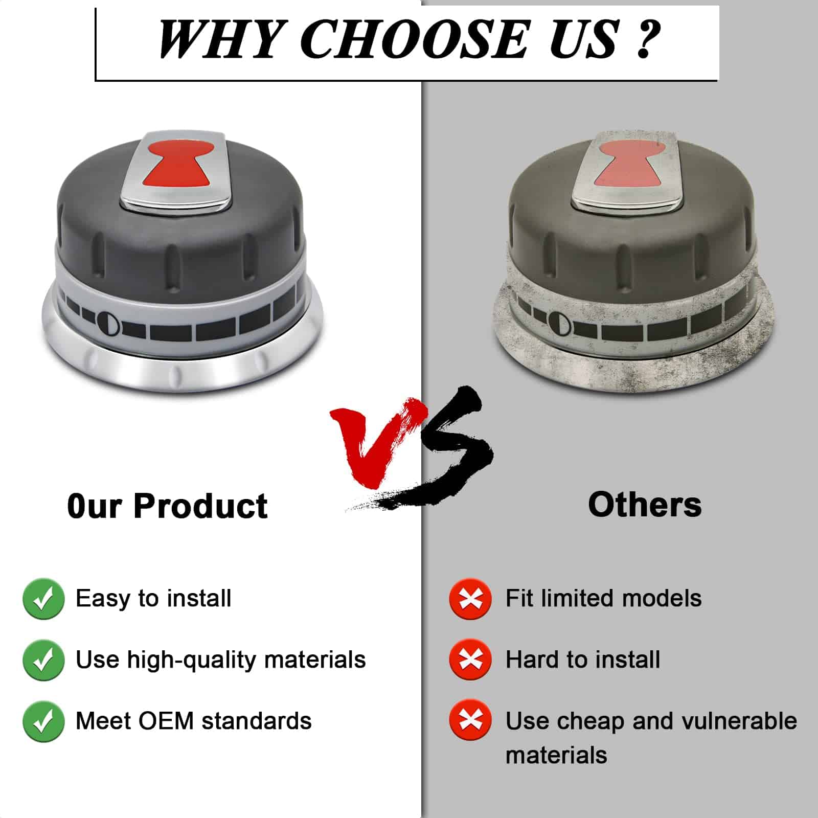 Perillas de Control de Quemador para Parrilla de Gas - Imagen 7