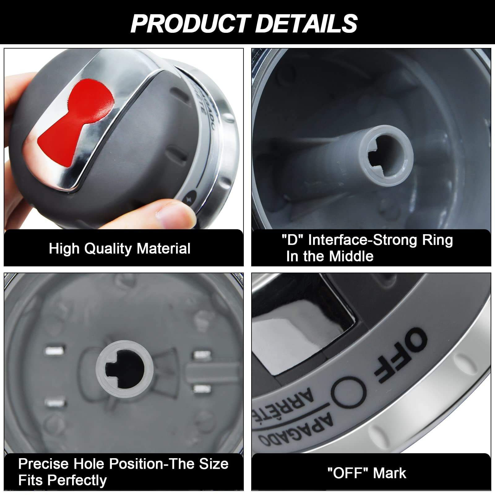 Perillas de Control de Quemador para Parrilla de Gas - Imagen 5