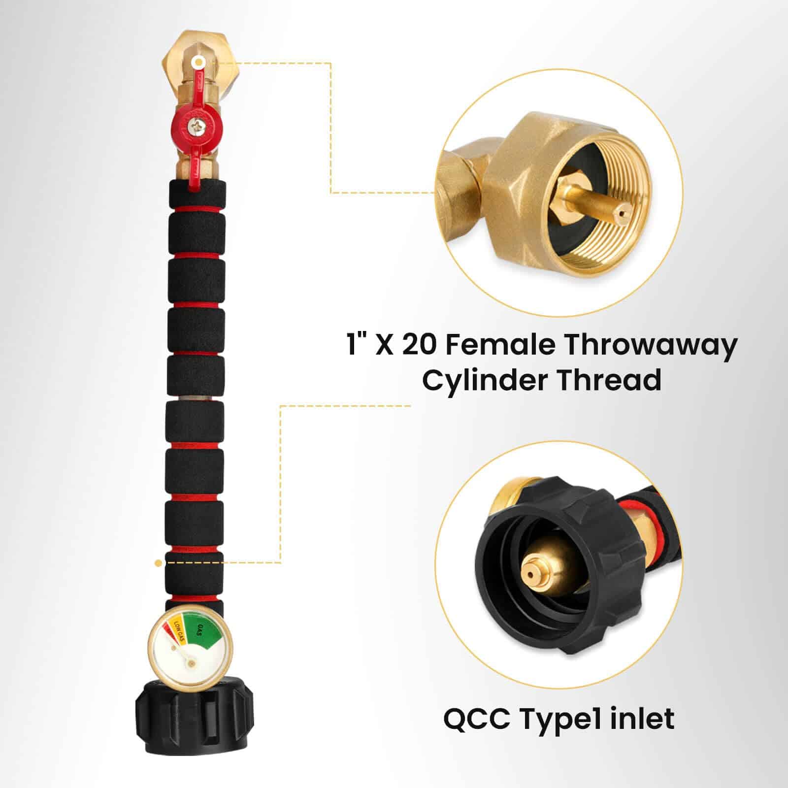 Adaptador de Recarga de Propano Aekops para Tanques de 1 - Imagen 7