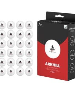 ARKHILL 3 Star Ping Pong para Tenis de -Blanco