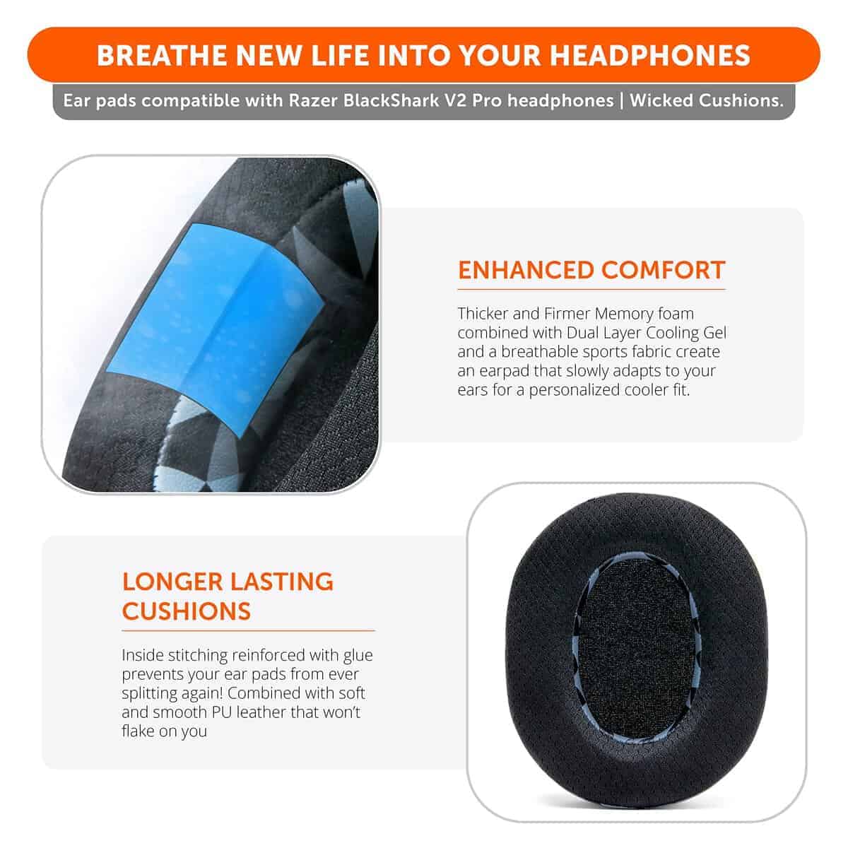 Almohadillas de Gel de Enfriamiento WC Freeze Blackshark - Imagen 5