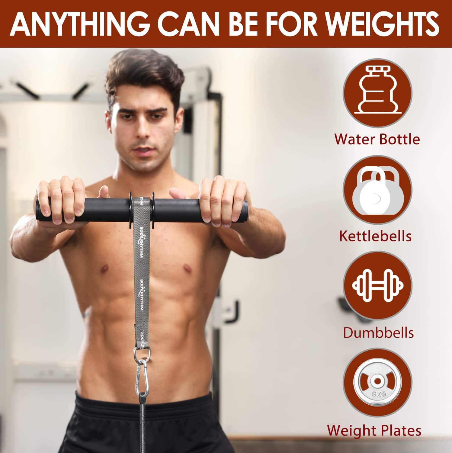 BODYRHYTHM Wrist and Forearm Blaster, Rodillo de muñeca y - Imagen 6