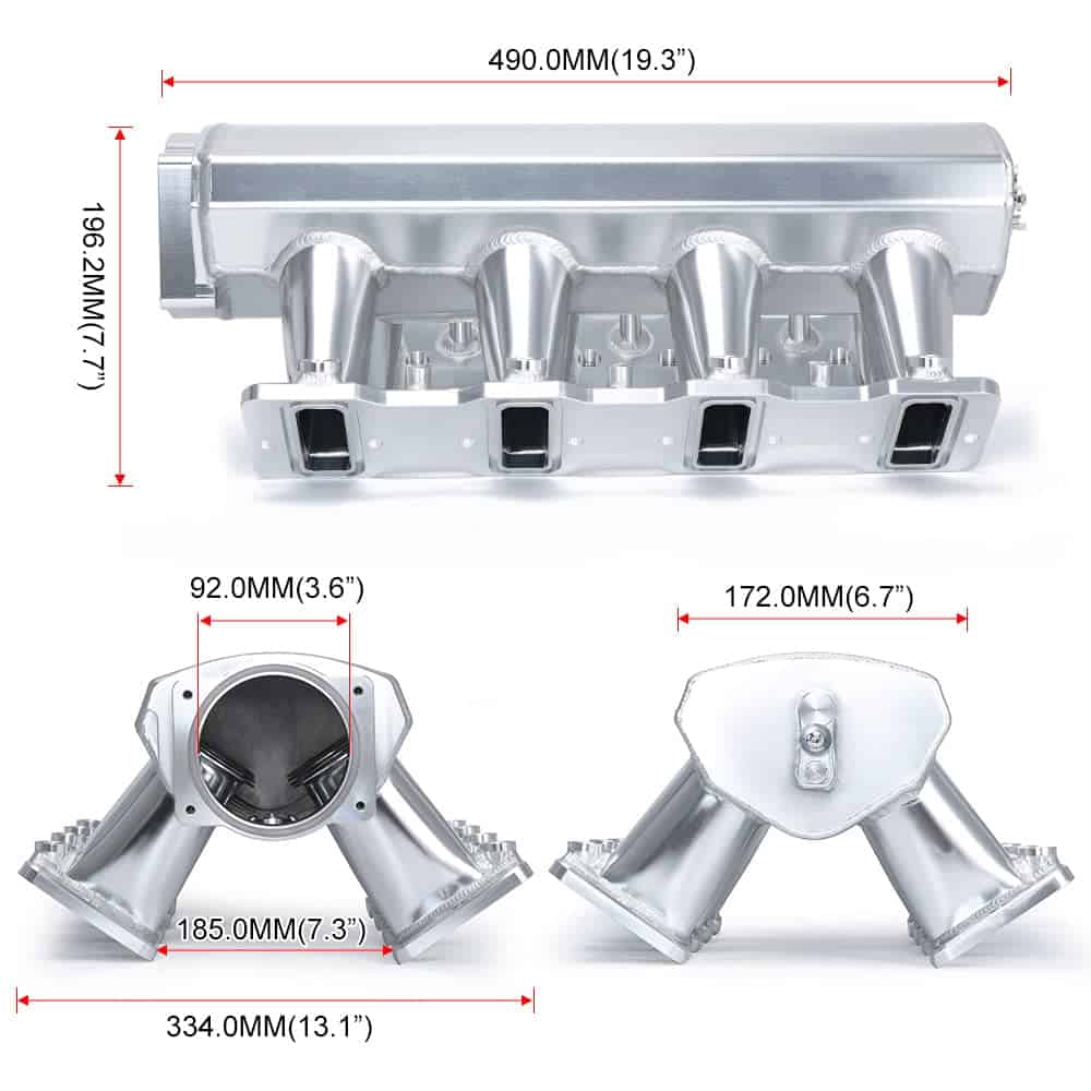92MM Colector de Admisión con Rieles de Combustible y - Imagen 8