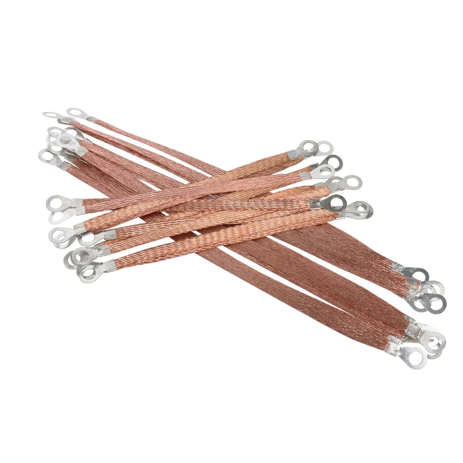 Conjunto de Cables de Tierra Trenzados de Cobre para