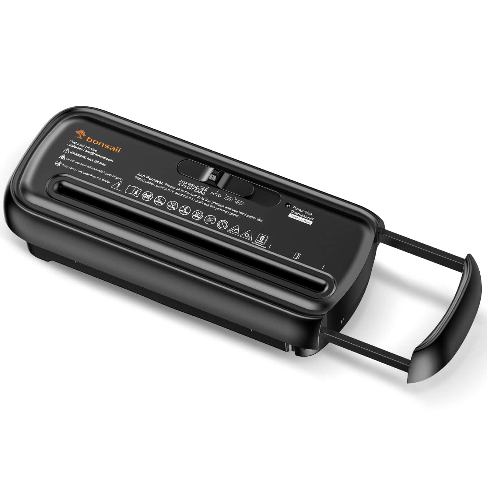 Trituradora de papel Bonsaii para uso doméstico, 6 hojas,