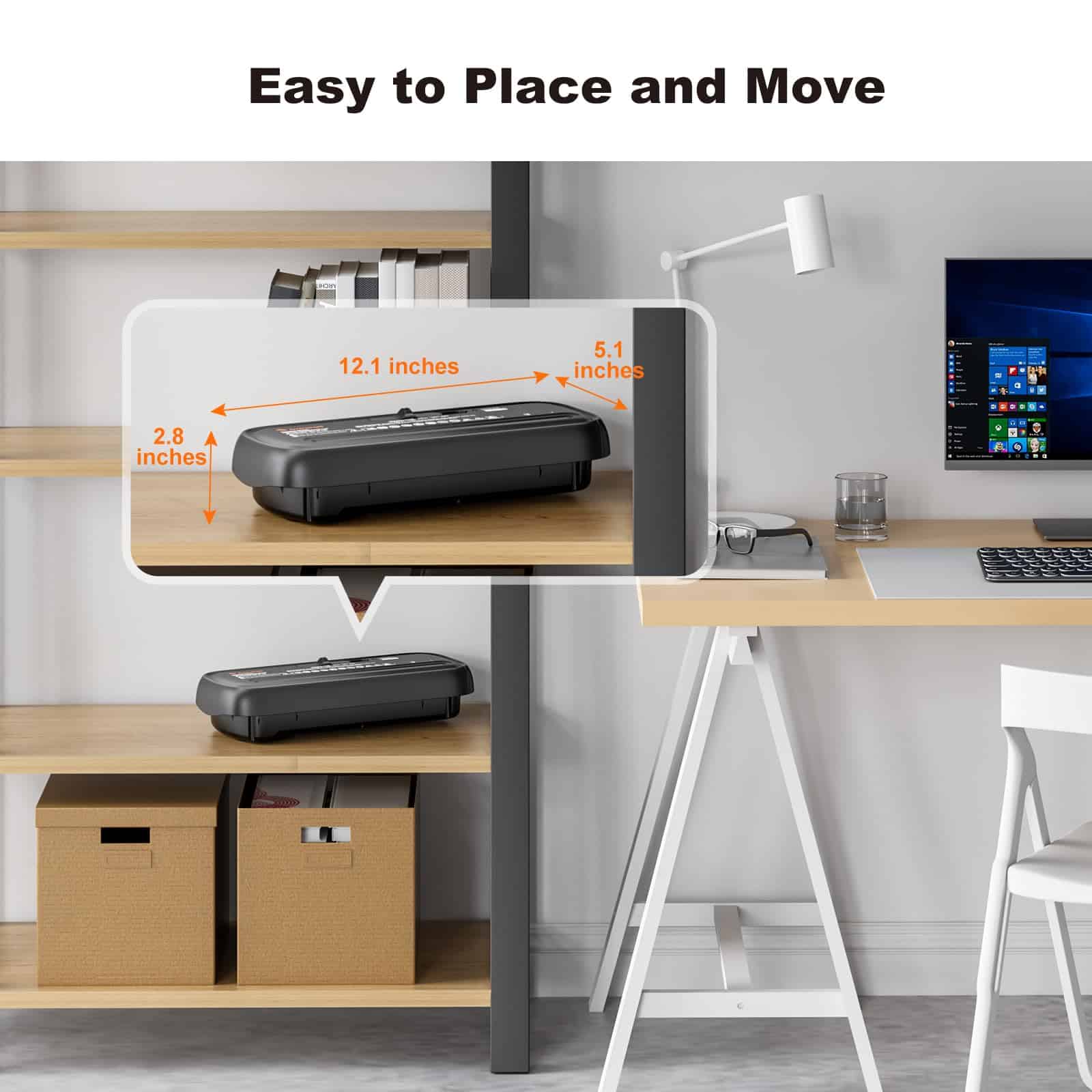 Trituradora de papel Bonsaii para uso doméstico, 6 hojas, - Imagen 9