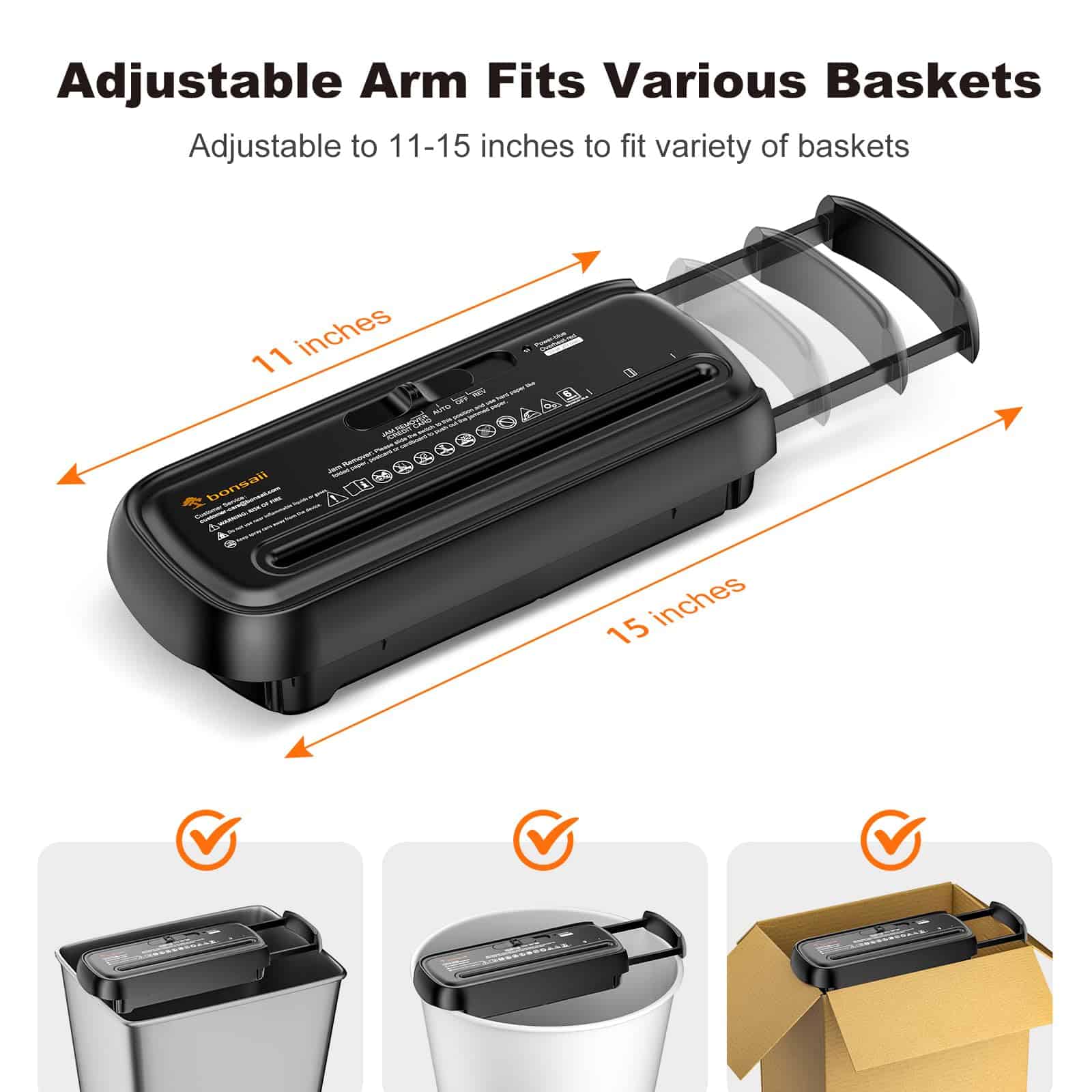 Trituradora de papel Bonsaii para uso doméstico, 6 hojas, - Imagen 8