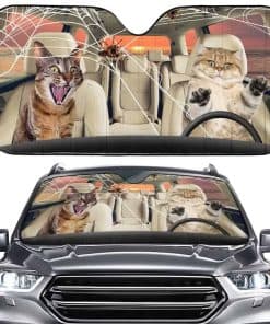 Parasol para Coche con Visera Solar, Gato Asustado Parasol