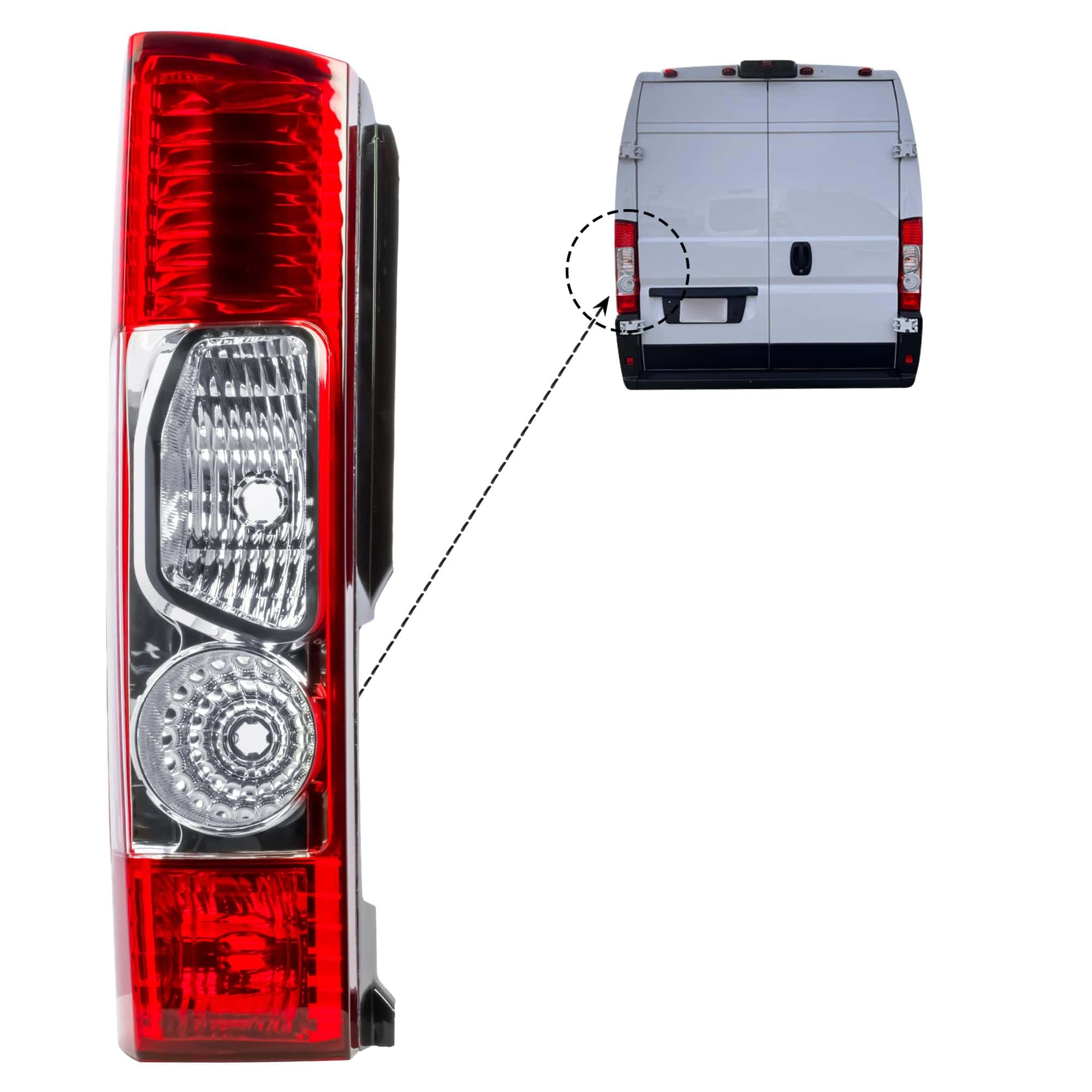 SAILIN Repuesto de Luz Trasera Izquierda Sin Circuito - Imagen 5