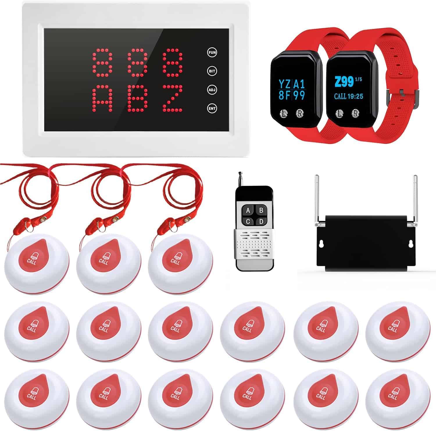 Sistema de Llamada de Enfermera WNKRUN 1200+ft Inalámbrico