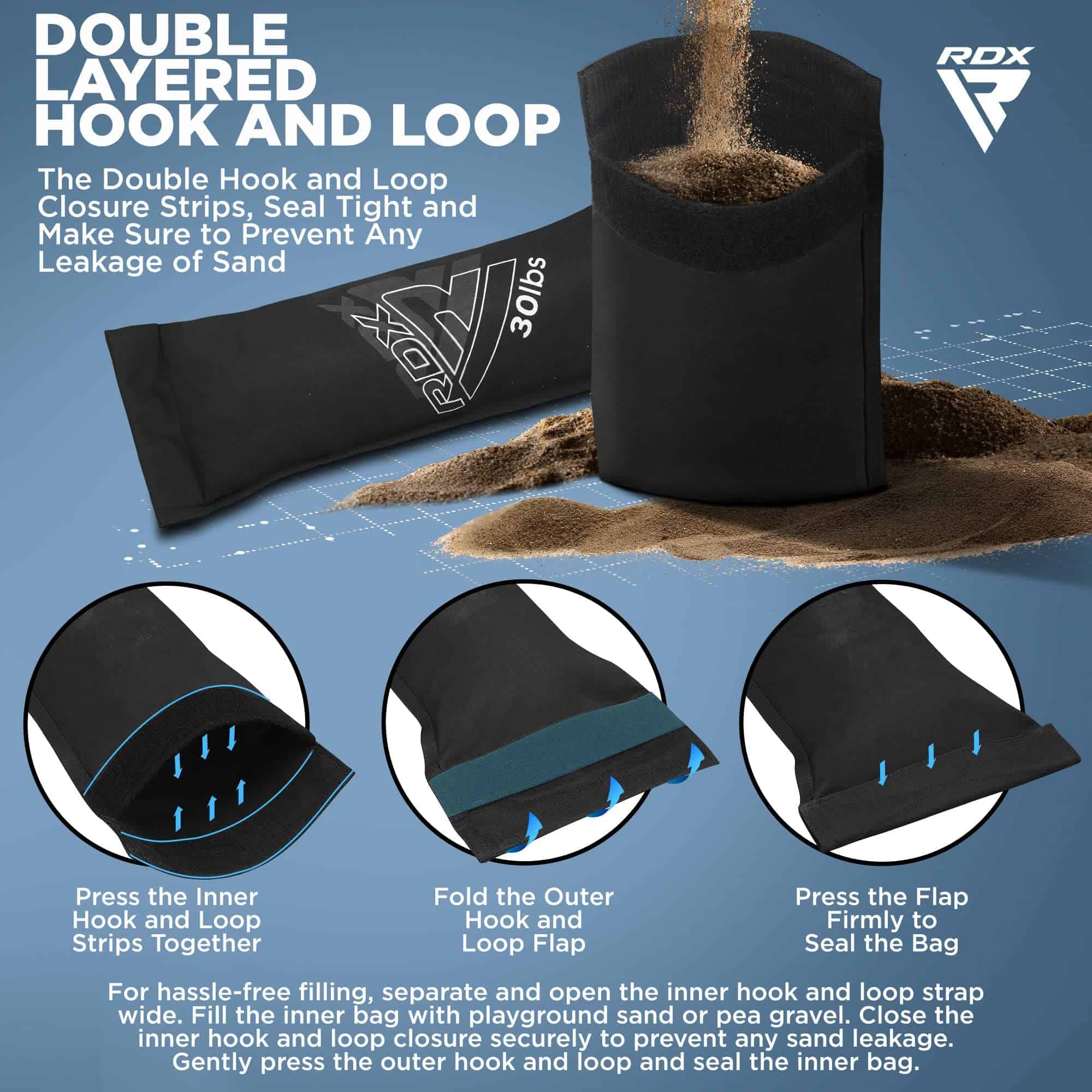 Bolsa de Arena RDX para Entrenamiento de -VERDE MILITAR - Imagen 7