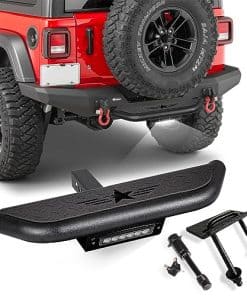 YZONA Peldaño de Remolque para Enganche Universal con Luz