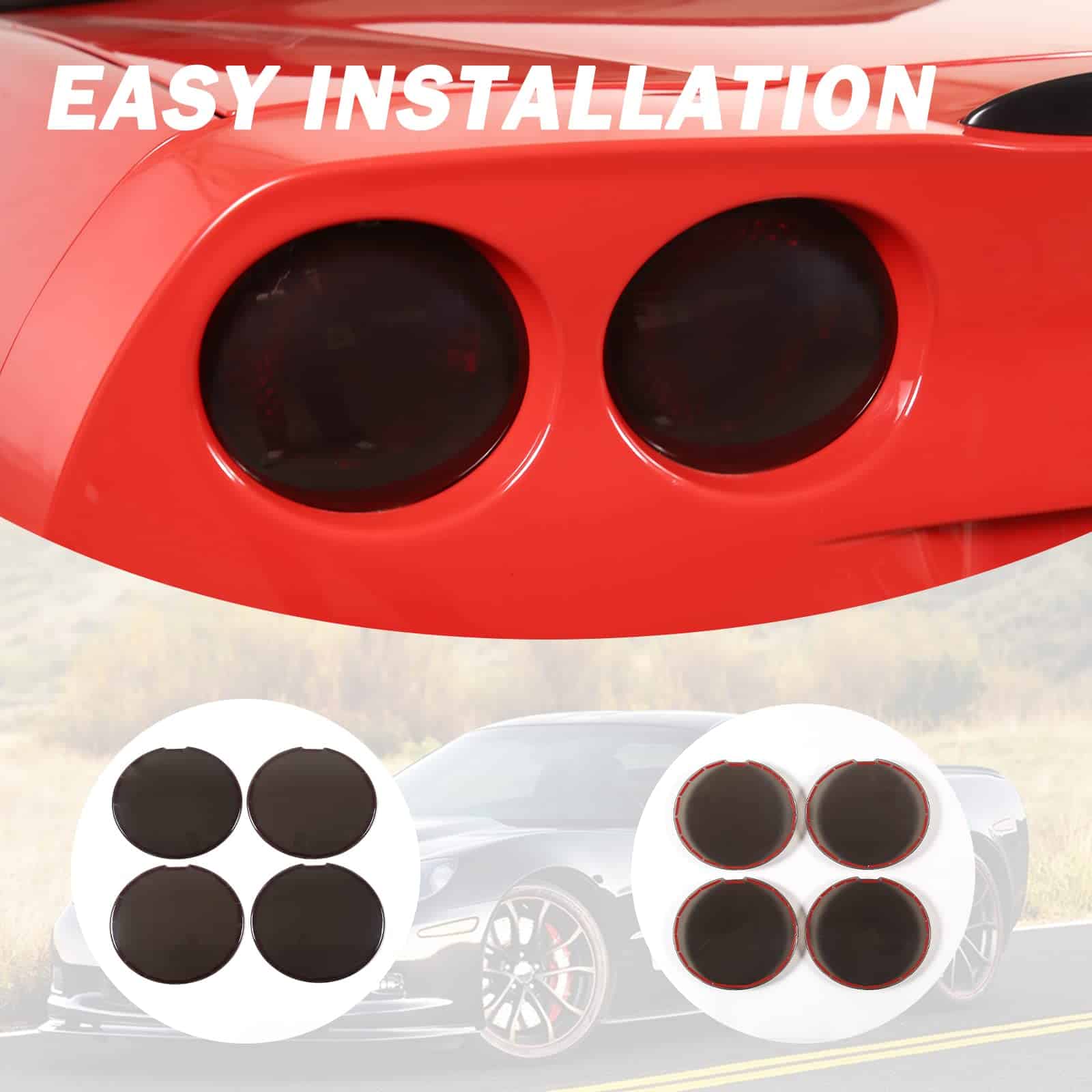 Cubierta de la lámpara de luz trasera trasera LLKUANG - Imagen 5