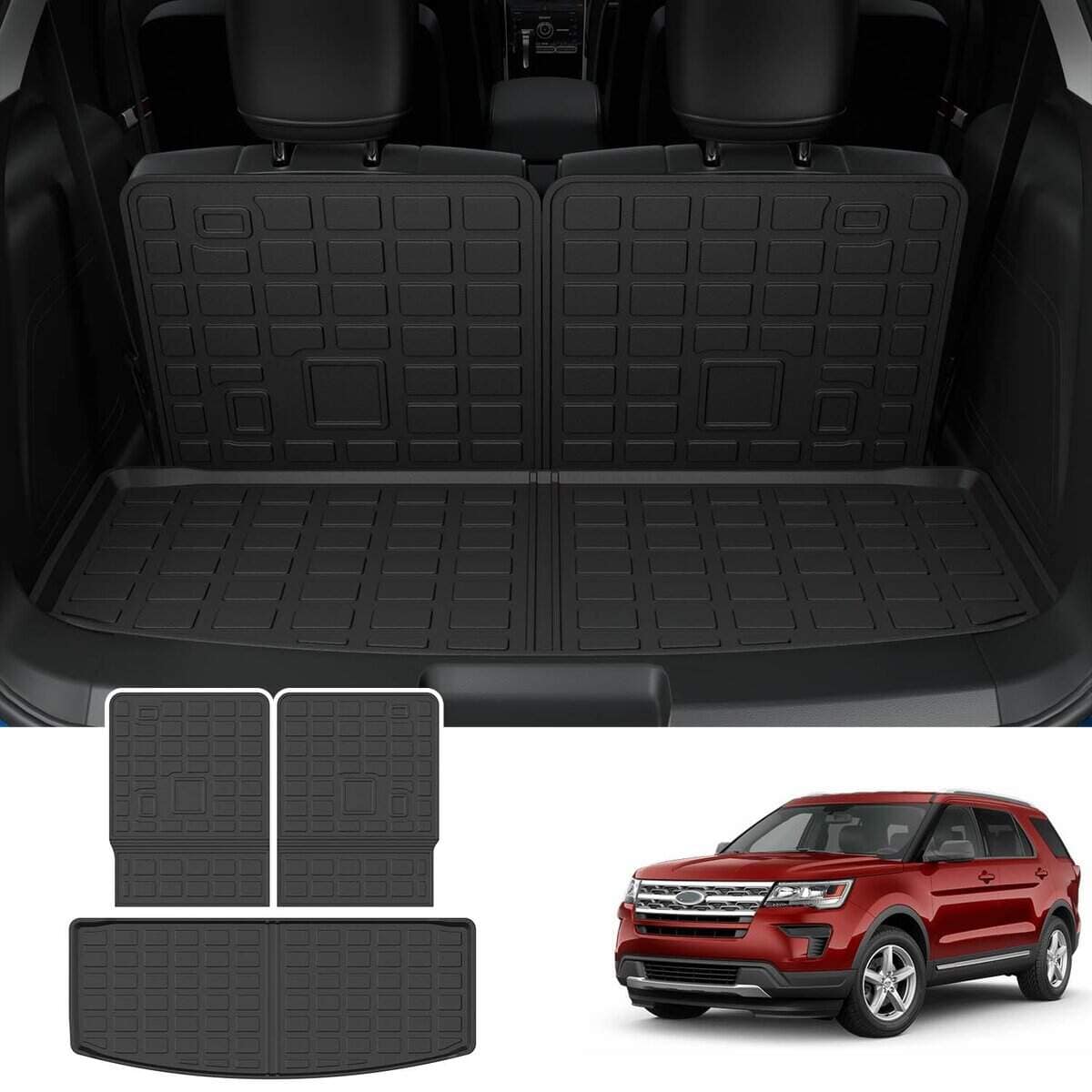 Tapete de carga powoq compatible con Ford Explorer