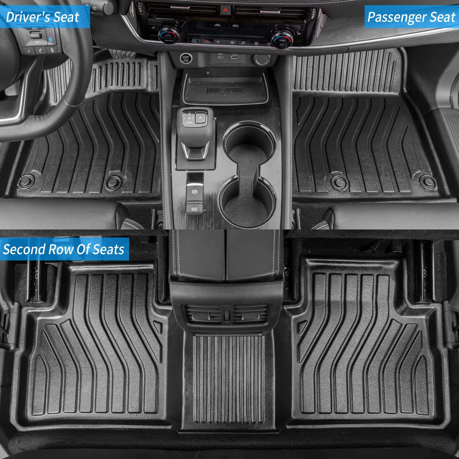 Tapetes para Piso Bomely Compatibles con Nissan Rogue - Imagen 4