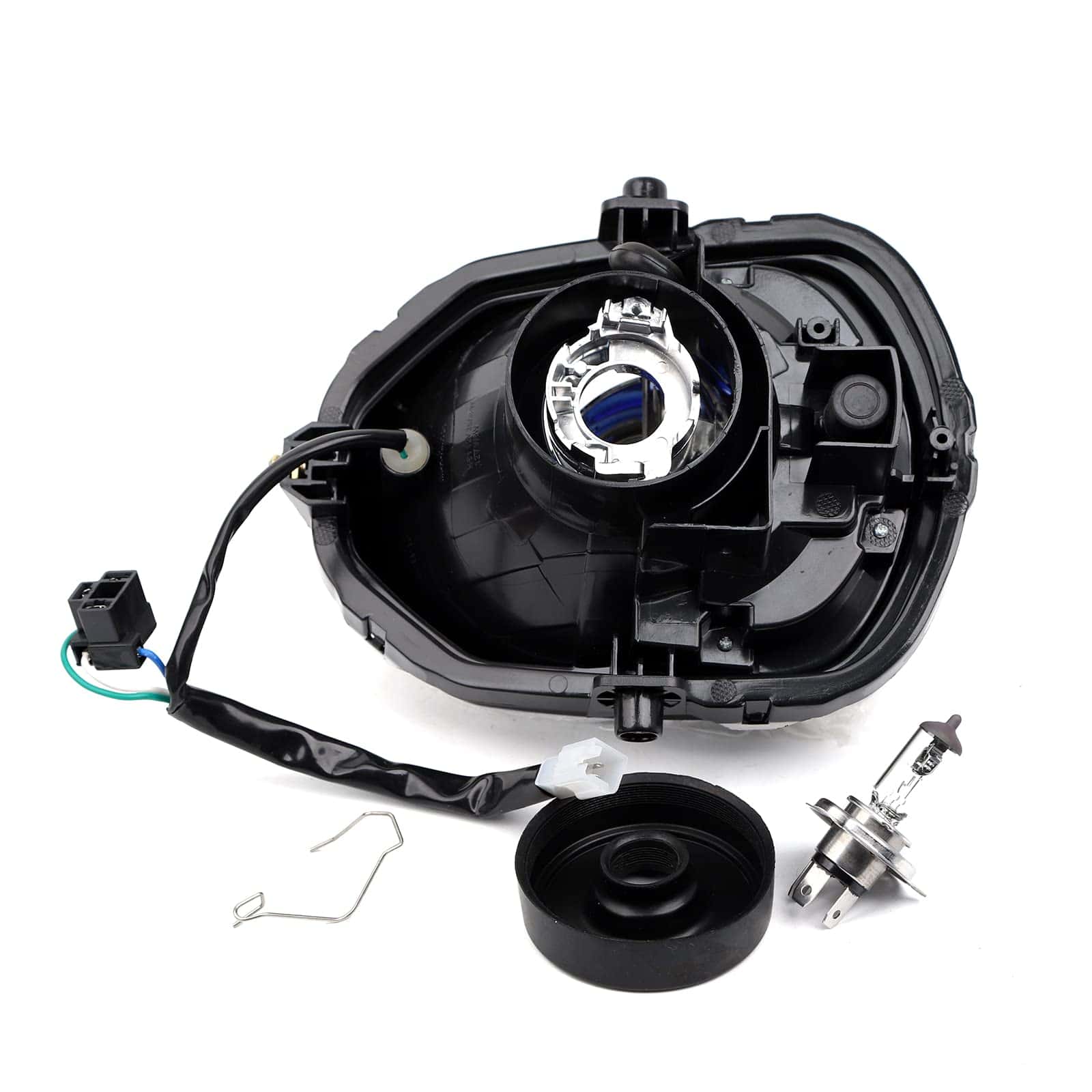 Mokuo Motocicleta 12V 35W Conjuntos de Faros Halógenos - Imagen 4