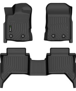 Tapetes de piso a medida HAFIDI para Ford -Negro