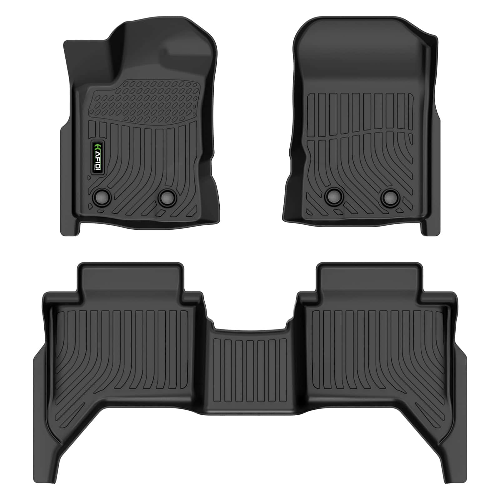 Tapetes de piso a medida HAFIDI para Ford -Negro