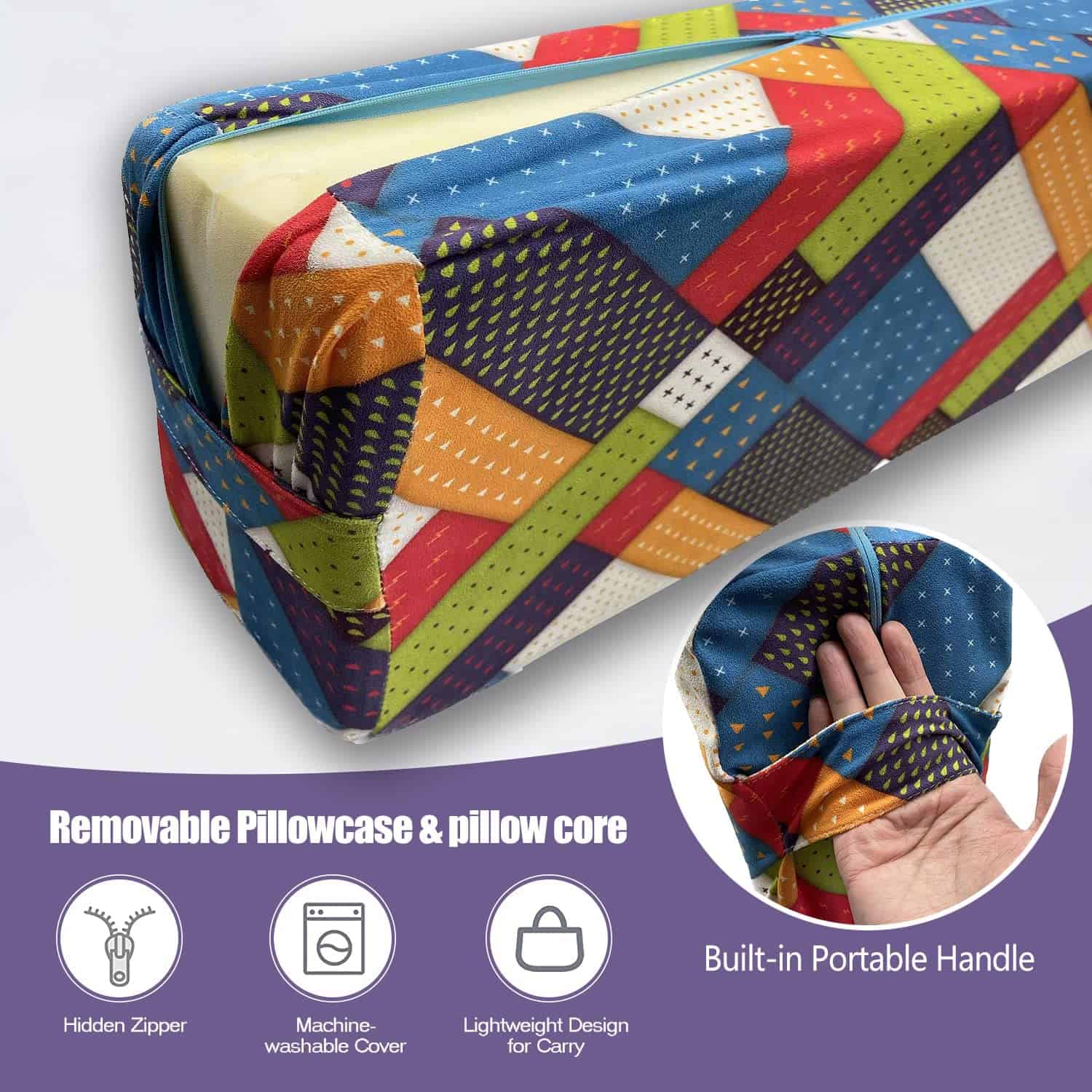 Cojín de apoyo para yoga Aozora para soporte restaurativo y - Imagen 6