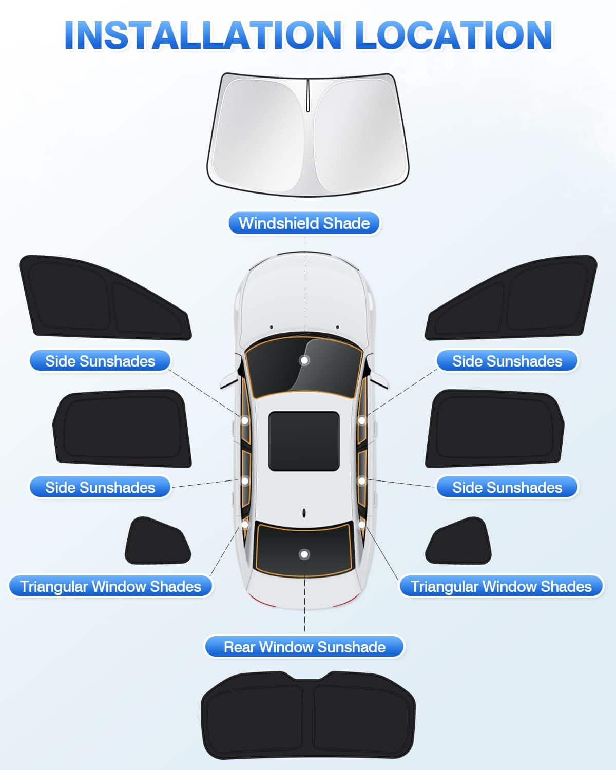 Canvcle Parasoles para Nissan Rogue 2021-2024 2025 (NO para - Imagen 7