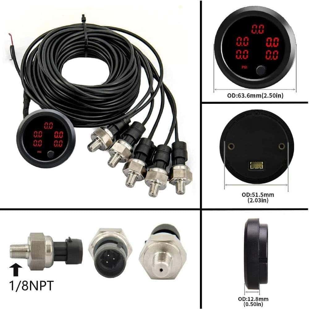 Medidor de Presión de Aire para Suspensión de Coche ZHSYMX - Imagen 3