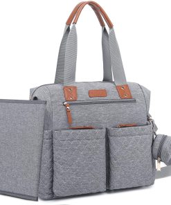 Bolso cambiador tote, Bolso cambiador grande con estuche