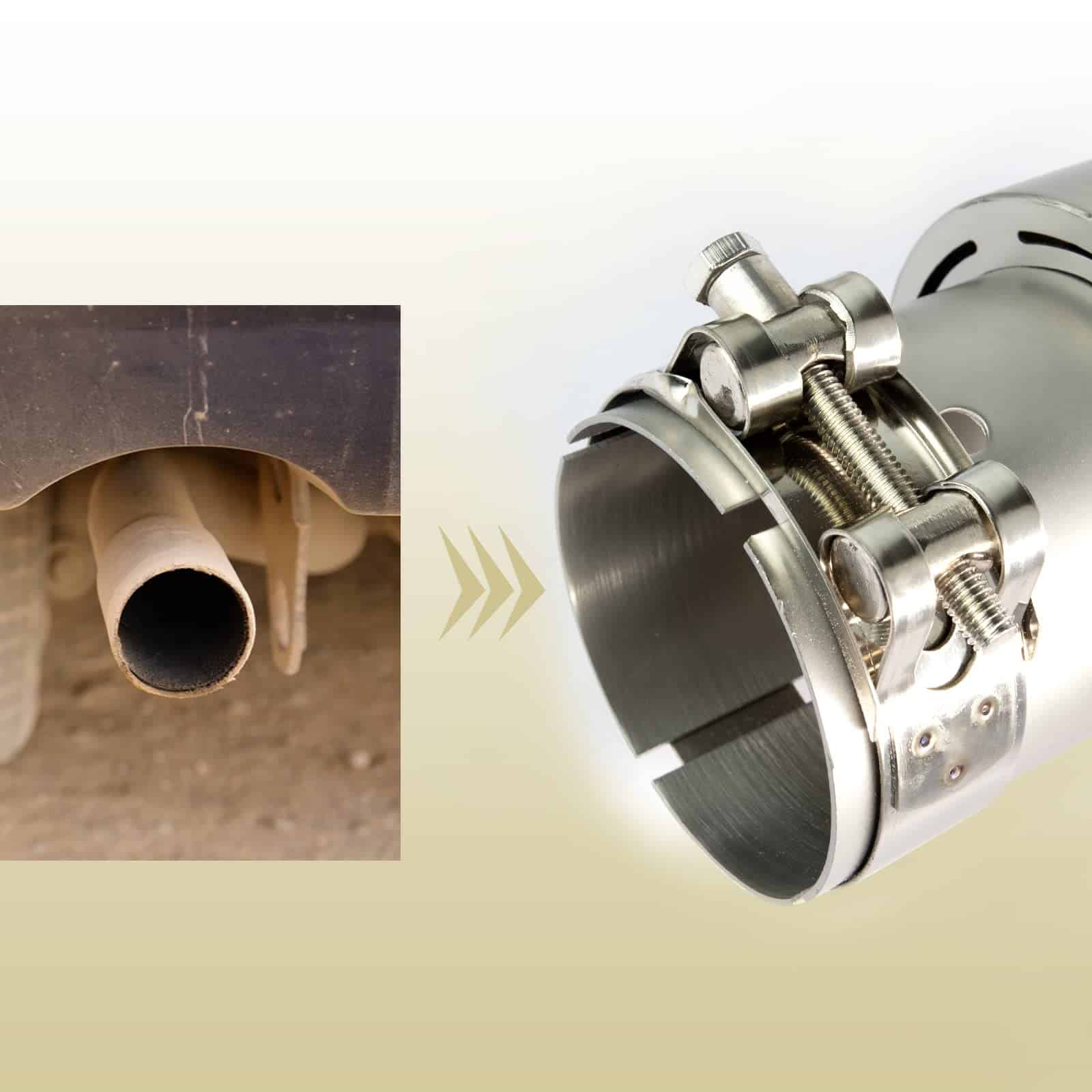 Punta de escape Vechkom de 2.5" de entrada y 3.5" de salida - Imagen 5