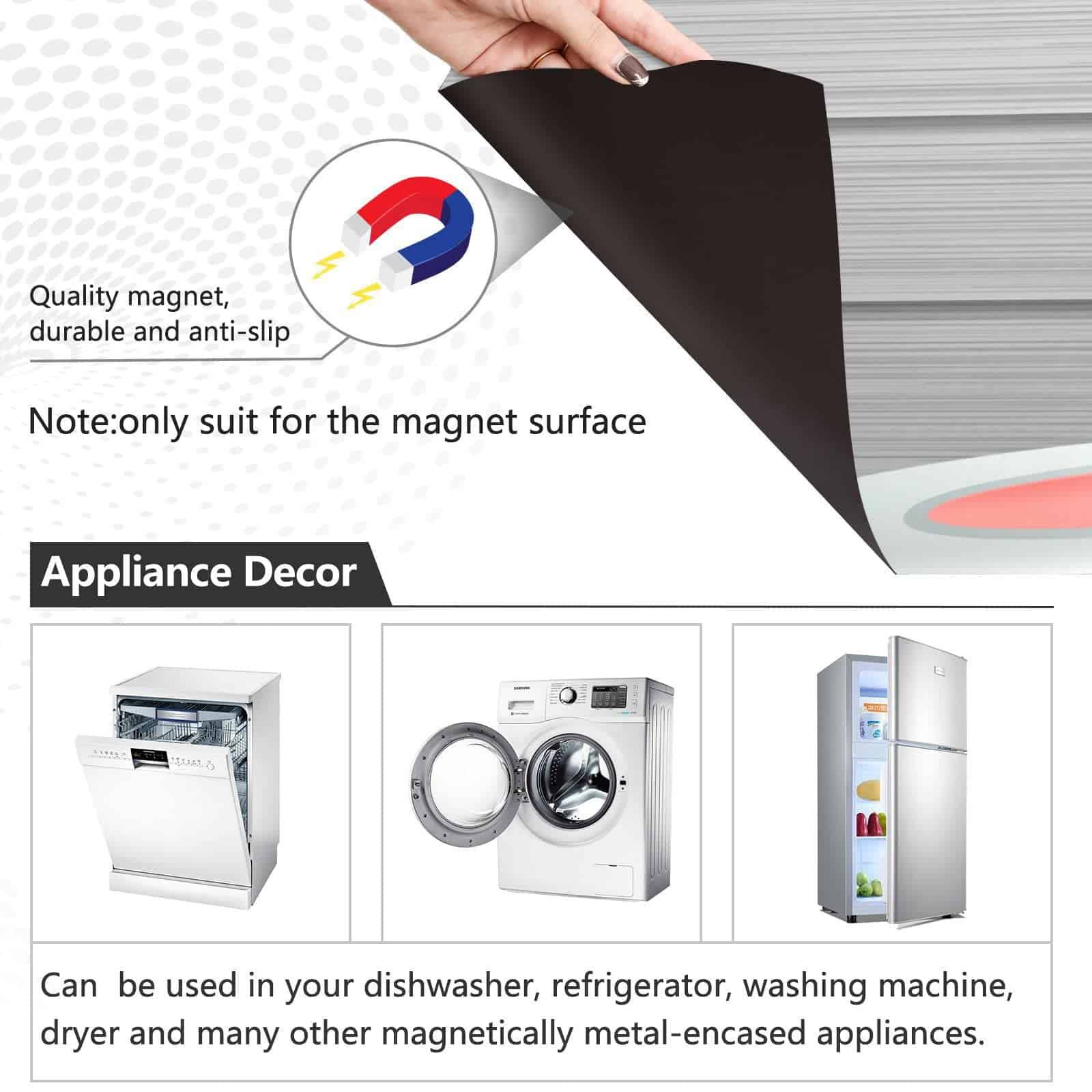 Cubierta magnética para lavavajillas con diseño de - Imagen 3