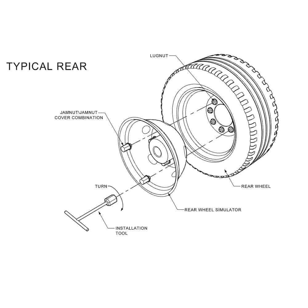 Simulador de llanta doble STARTSHIP 708A de 17" en acero - Imagen 7