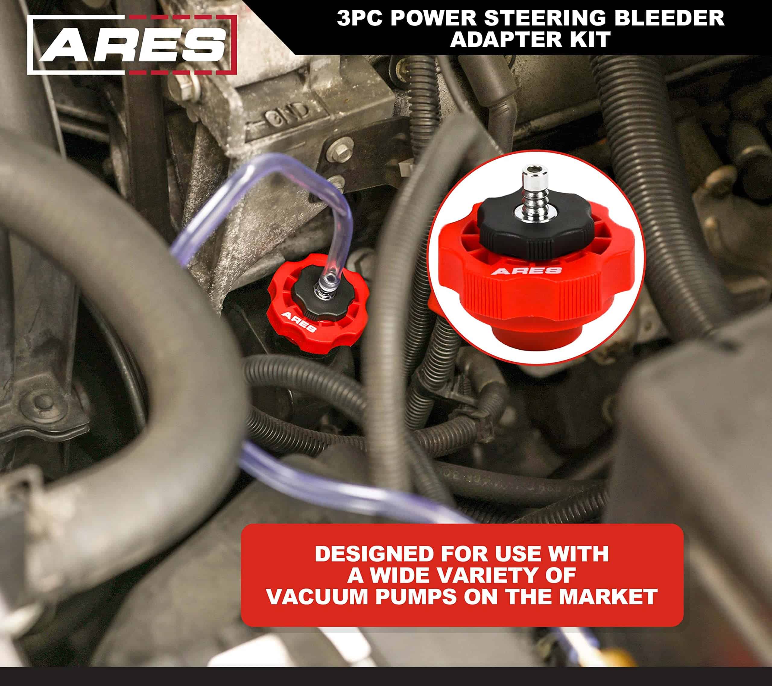 ARES 18069 - Kit de Adaptadores de Dirección Asistida de 3 - Imagen 5