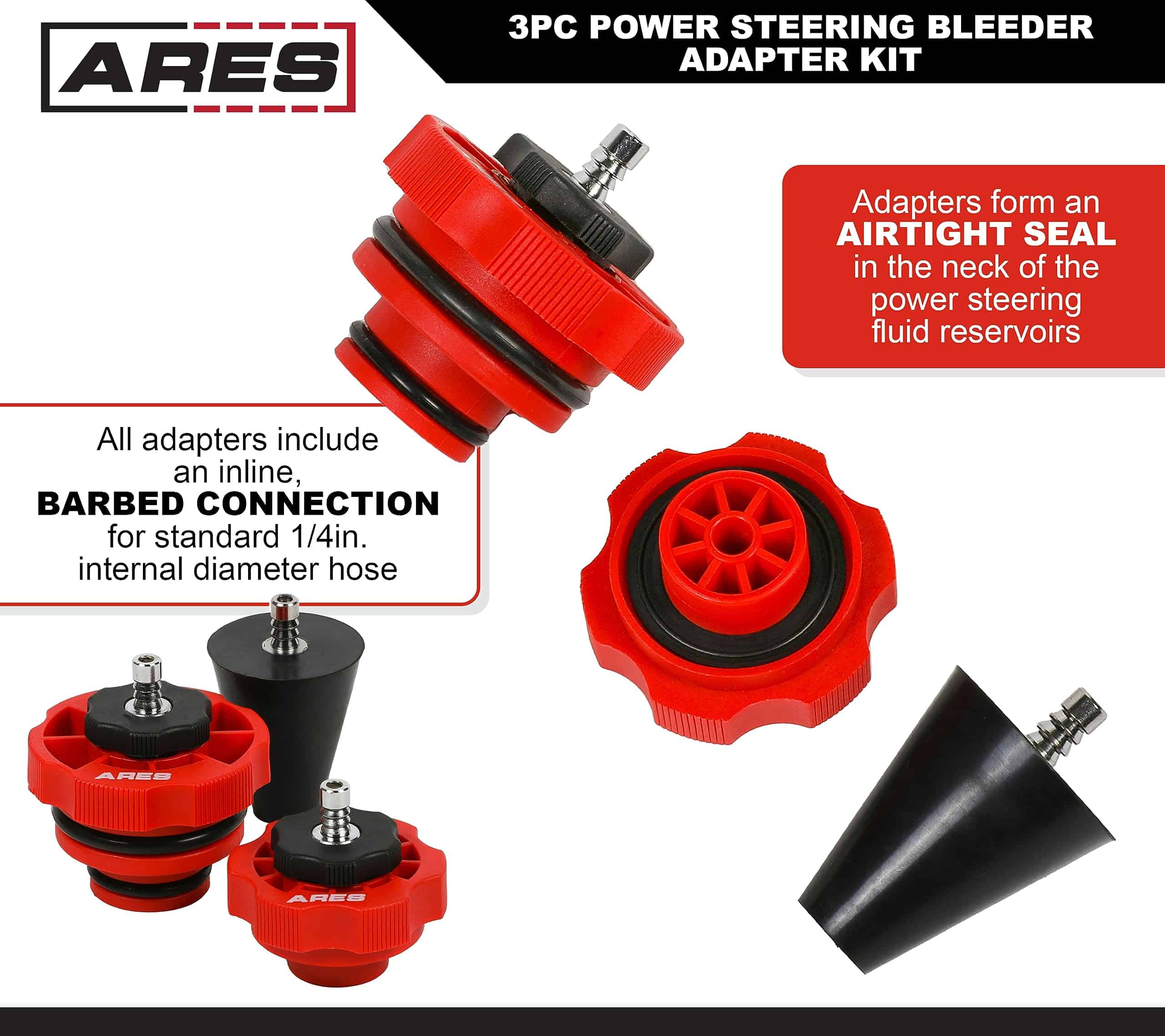 ARES 18069 - Kit de Adaptadores de Dirección Asistida de 3 - Imagen 4