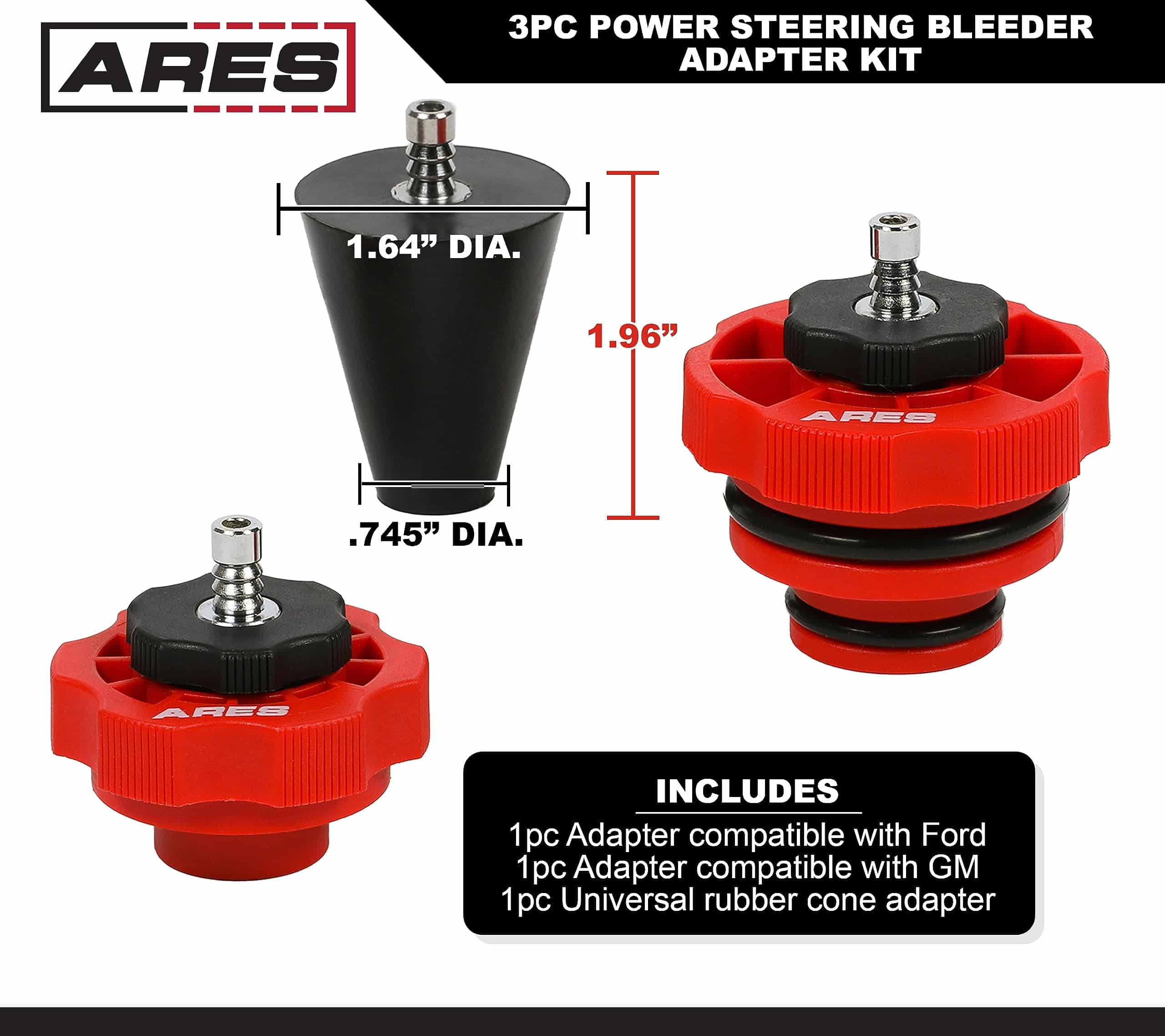 ARES 18069 - Kit de Adaptadores de Dirección Asistida de 3 - Imagen 3
