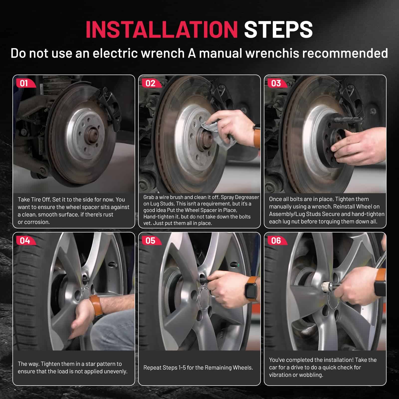 BDFHYK Separadores de Rueda 5x4.5 Compatible con Mustang - Imagen 6