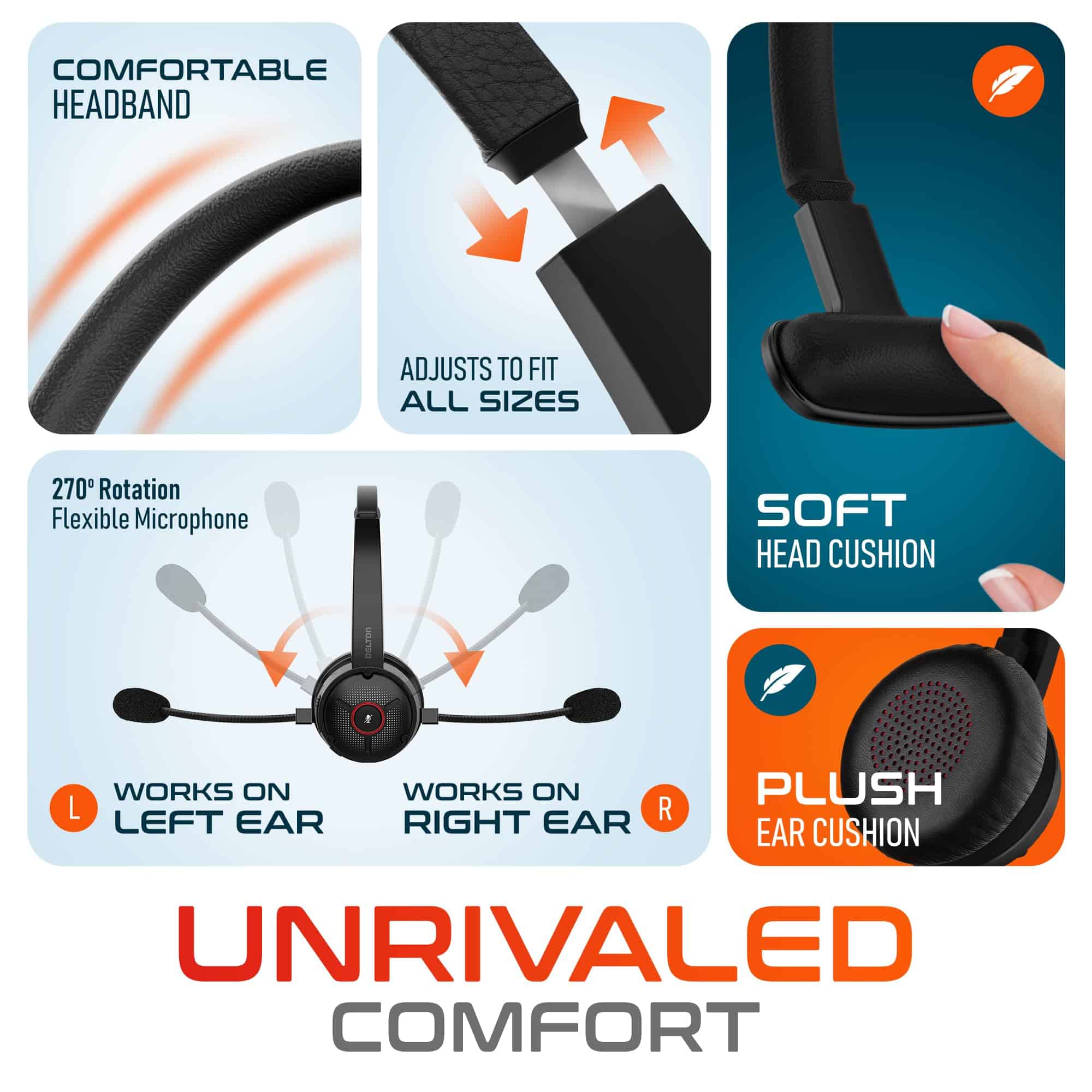 Auriculares inalámbricos con cancelación de ruido Delton - Imagen 9