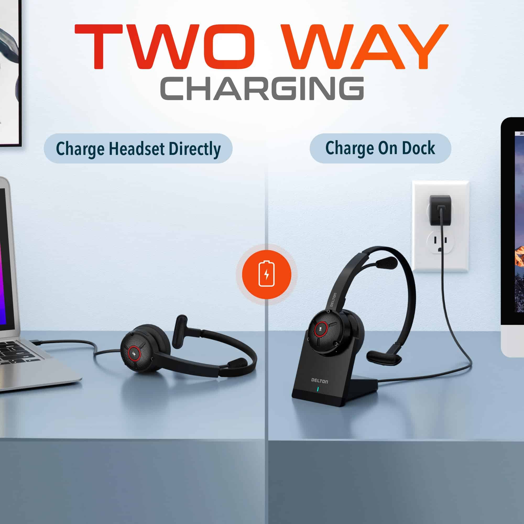 Auriculares inalámbricos con cancelación de ruido Delton - Imagen 8