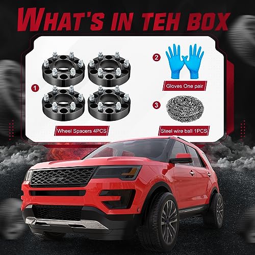 BDFHYK Separadores de Rueda 6x5.5 Compatible con 1.5 - Imagen 3