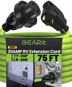 Cable de Extensión de Energía para RV de 20 Amperios, 125