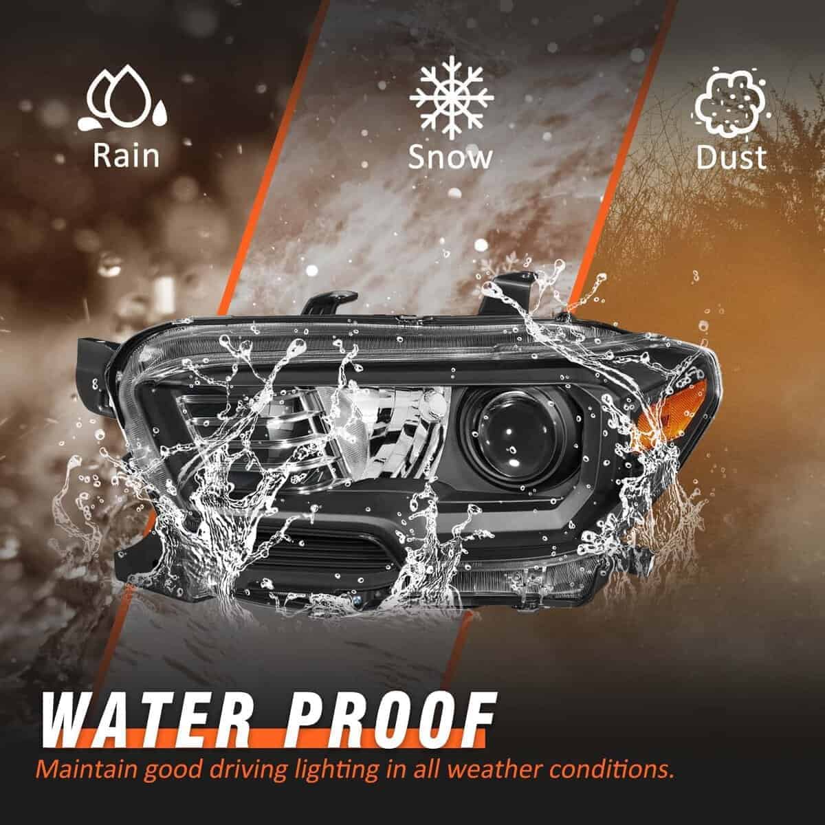 Conjunto de Faros AXLAHA para Tacoma 2016-2022 Caja Negra - Imagen 8