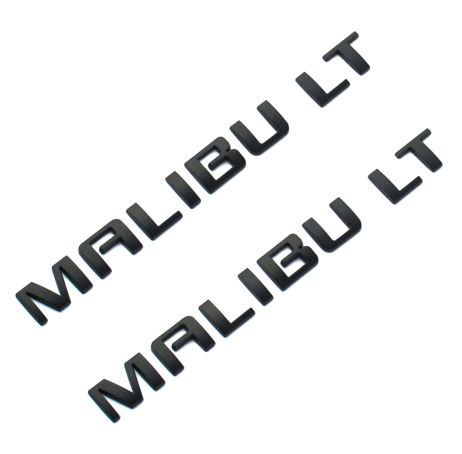 Emblema 2 piezas Malibu LT para puerta trasera - Reemplazo