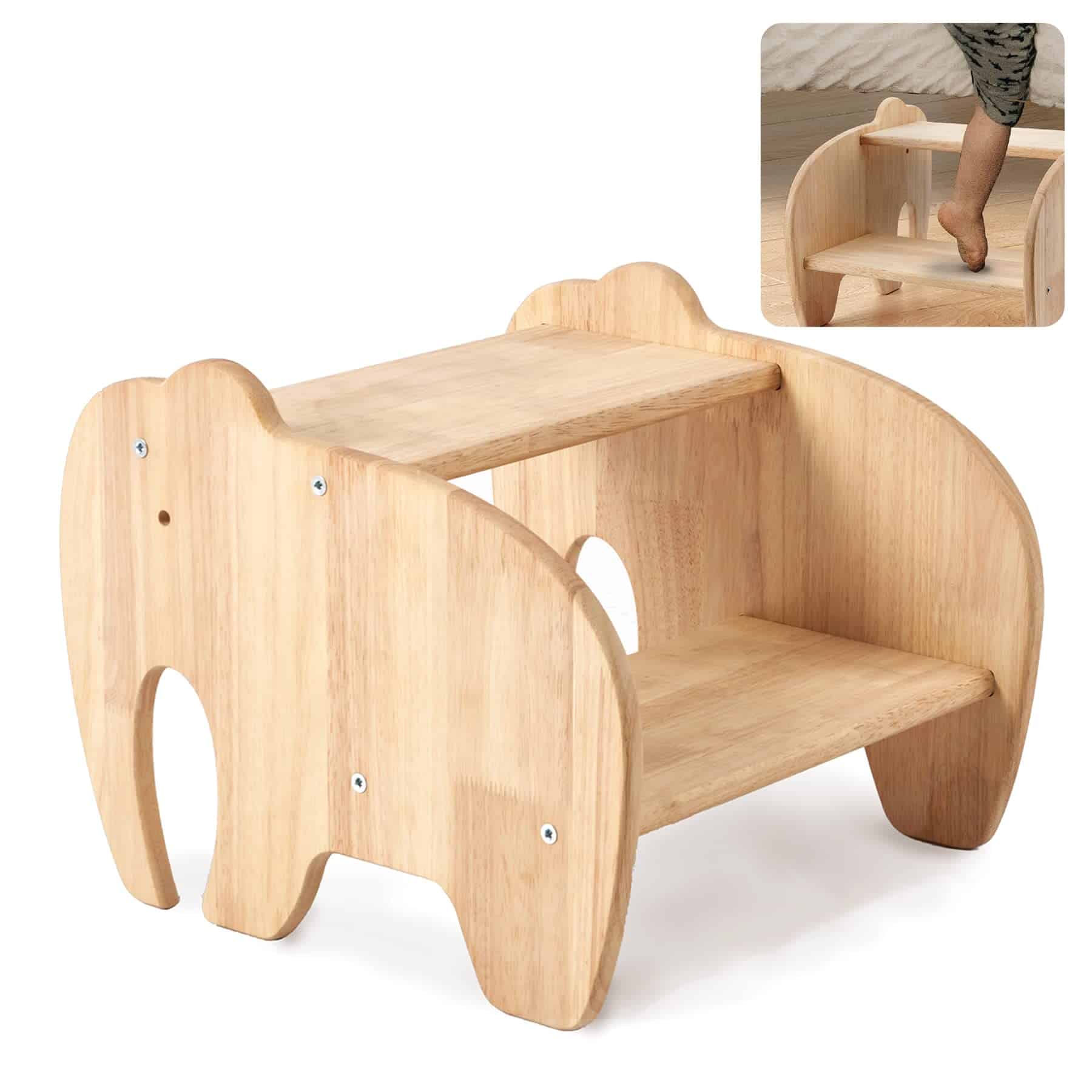 Taburete de Trabajo de Madera para Niños DyPinYise,