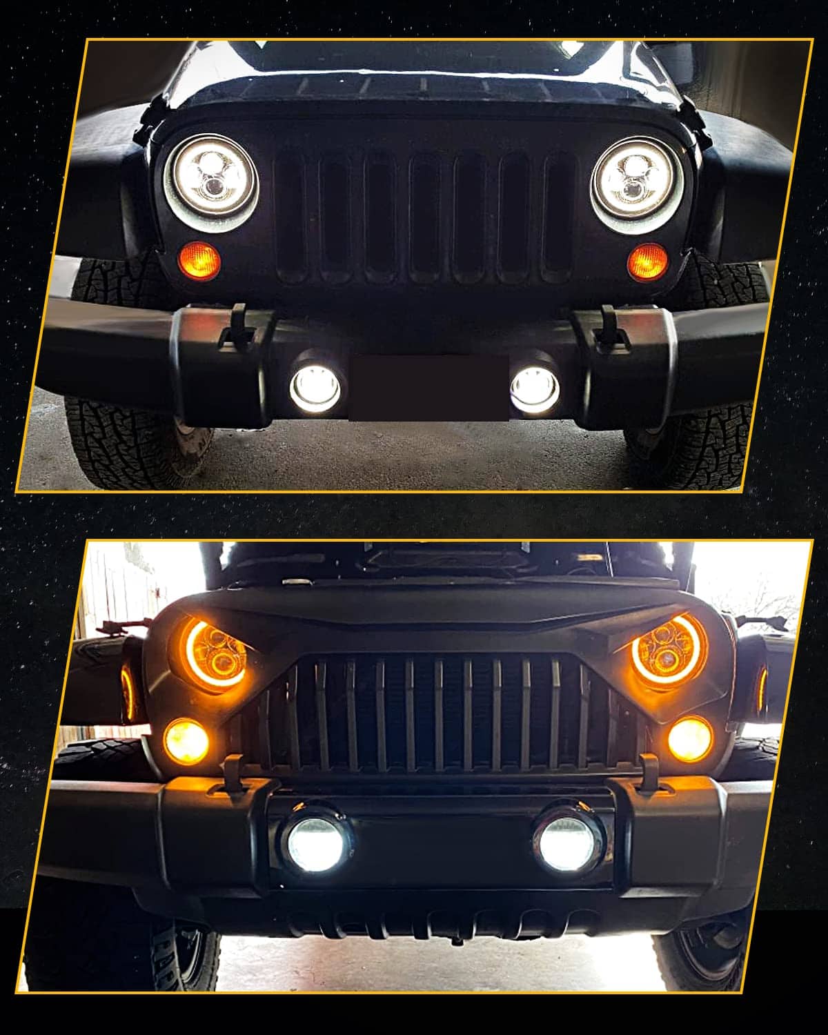 Faros LED Halo de 7 Pulgadas de Alto/Bajo Haz con Señal de - Imagen 9