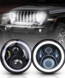 Faros LED Halo de 7 Pulgadas de Alto/Bajo Haz con Señal de