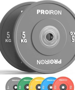 PROIRON Olympic Rubber Bumper Plates, Placas de Peso