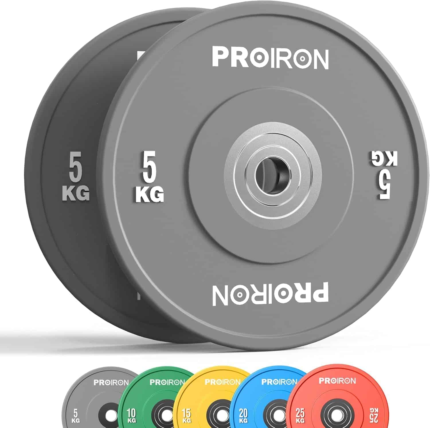 PROIRON Olympic Rubber Bumper Plates, Placas de Peso